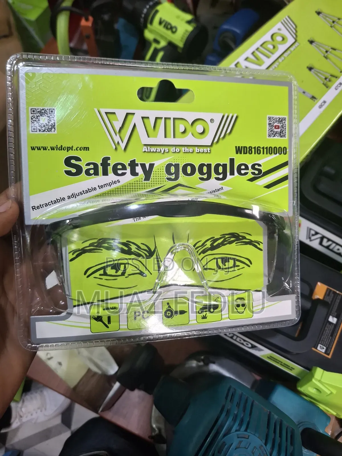 Vido White Sefety Goggles