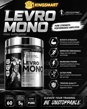 Levro Mono Ultra Pure Creatine Monohydrate 5gm Per Serving