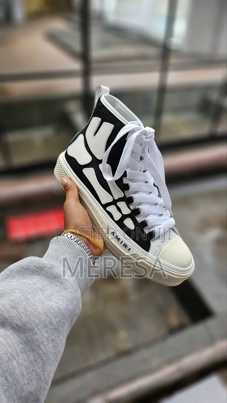 Amiri Men's Skel Court High-Top Sneakers