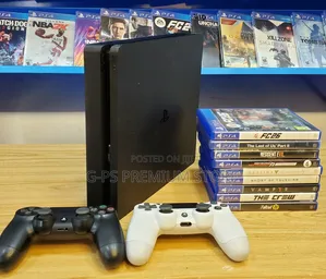 PlayStation 4 Slim 2 Original Joystick and 6 Game