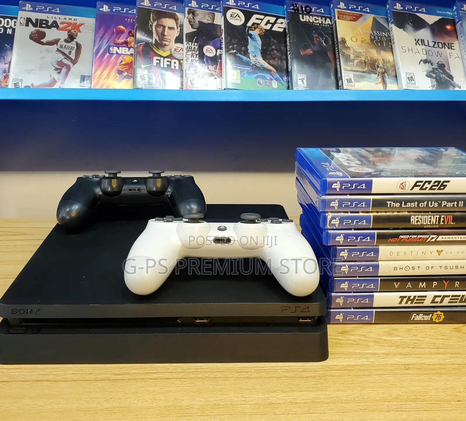 PlayStation 4 Slim 2 Original Joystick and 6 Game