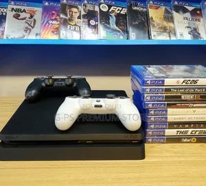 PlayStation 4 Slim 2 Original Joystick and 6 Game