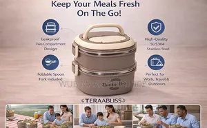 Premium Double Layer Lunch Box-ምሳ ዕቃ
