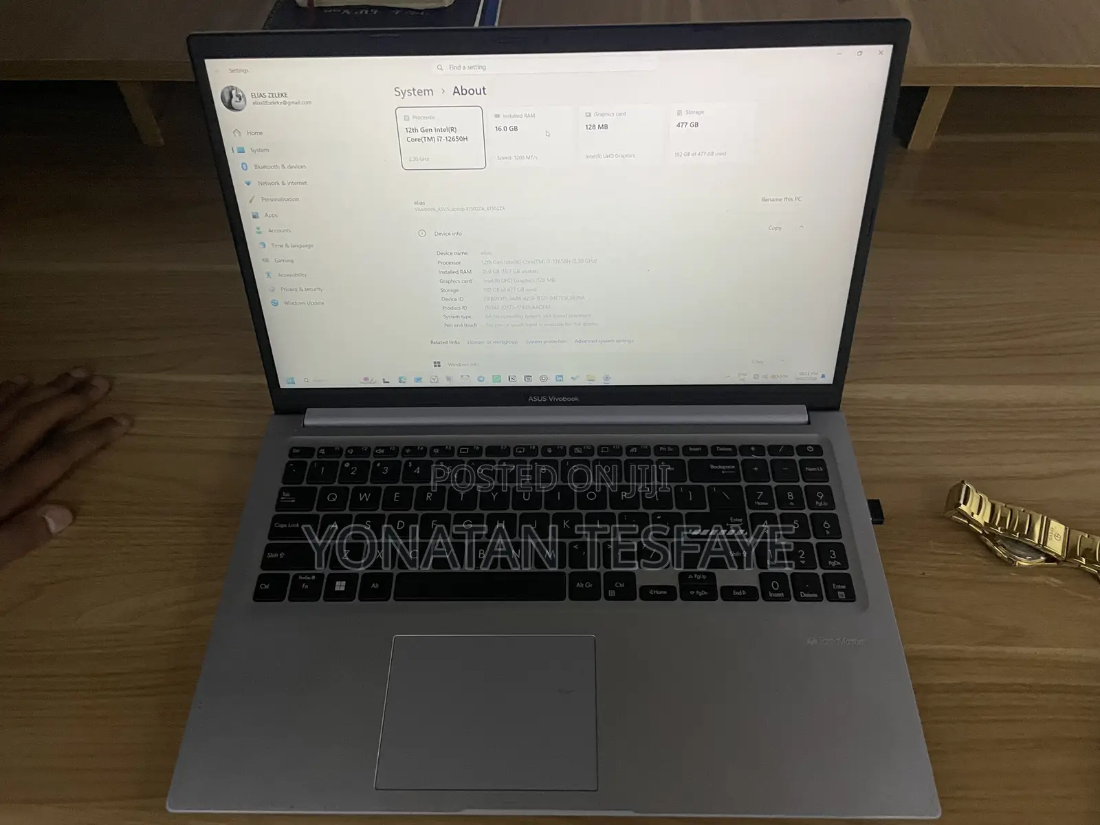 Laptop Asus VivoBook 15 X505BA 16GB Intel Core i7 SSD 512GB