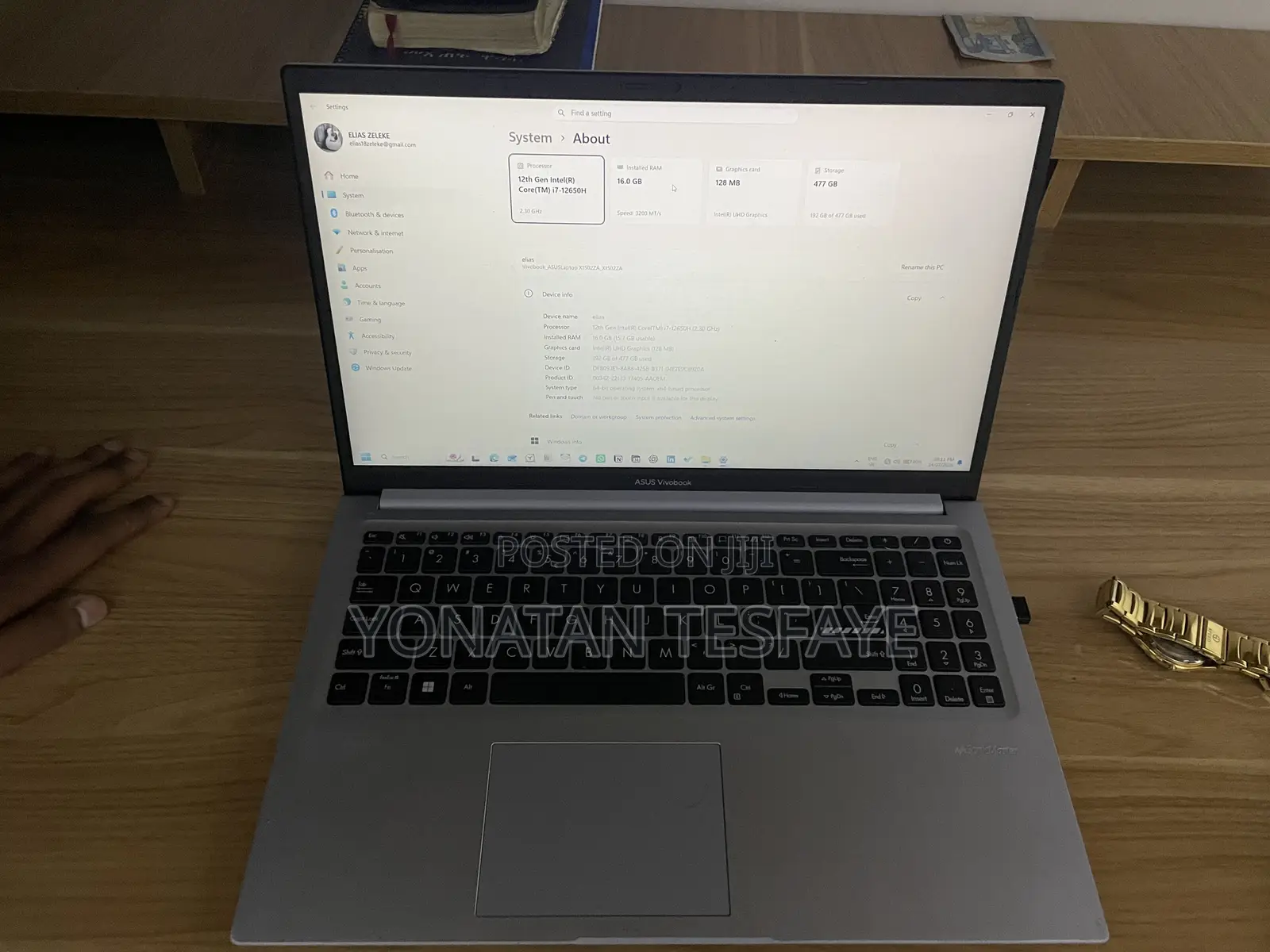 Laptop Asus VivoBook 15 X505BA 16GB Intel Core i7 SSD 512GB