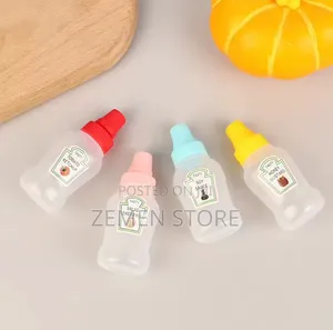 4-Piece Portable Mini Sauce Squeeze Bottles Set – Reusable Condiment