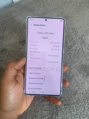 New Samsung Galaxy S25 Ultra 512 GB White