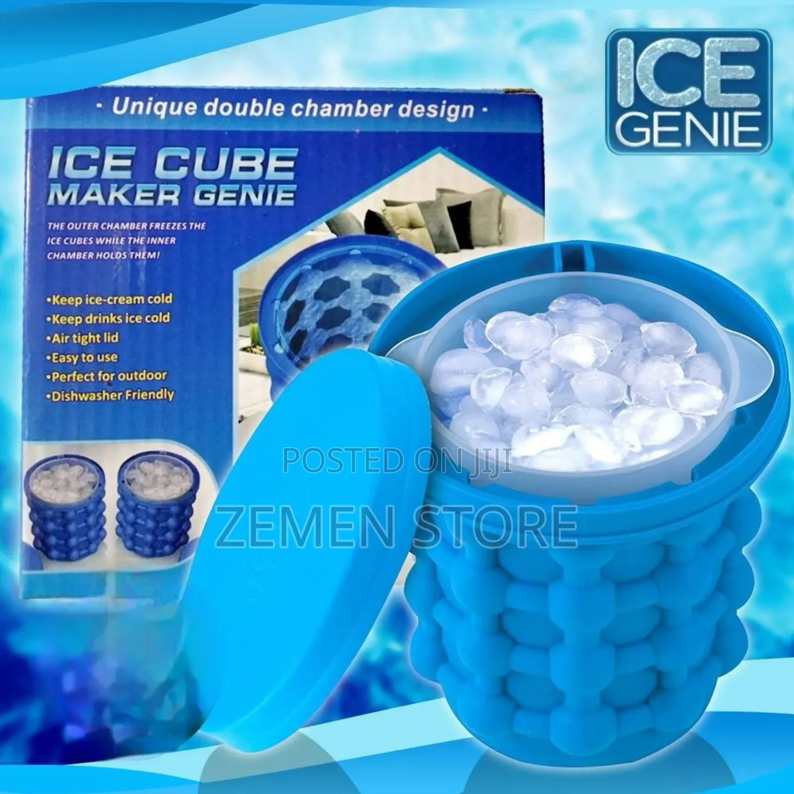 Ice Cube Maker Portable Ice Bucket