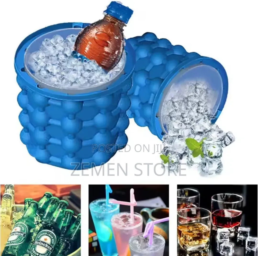 Ice Cube Maker Portable Ice Bucket