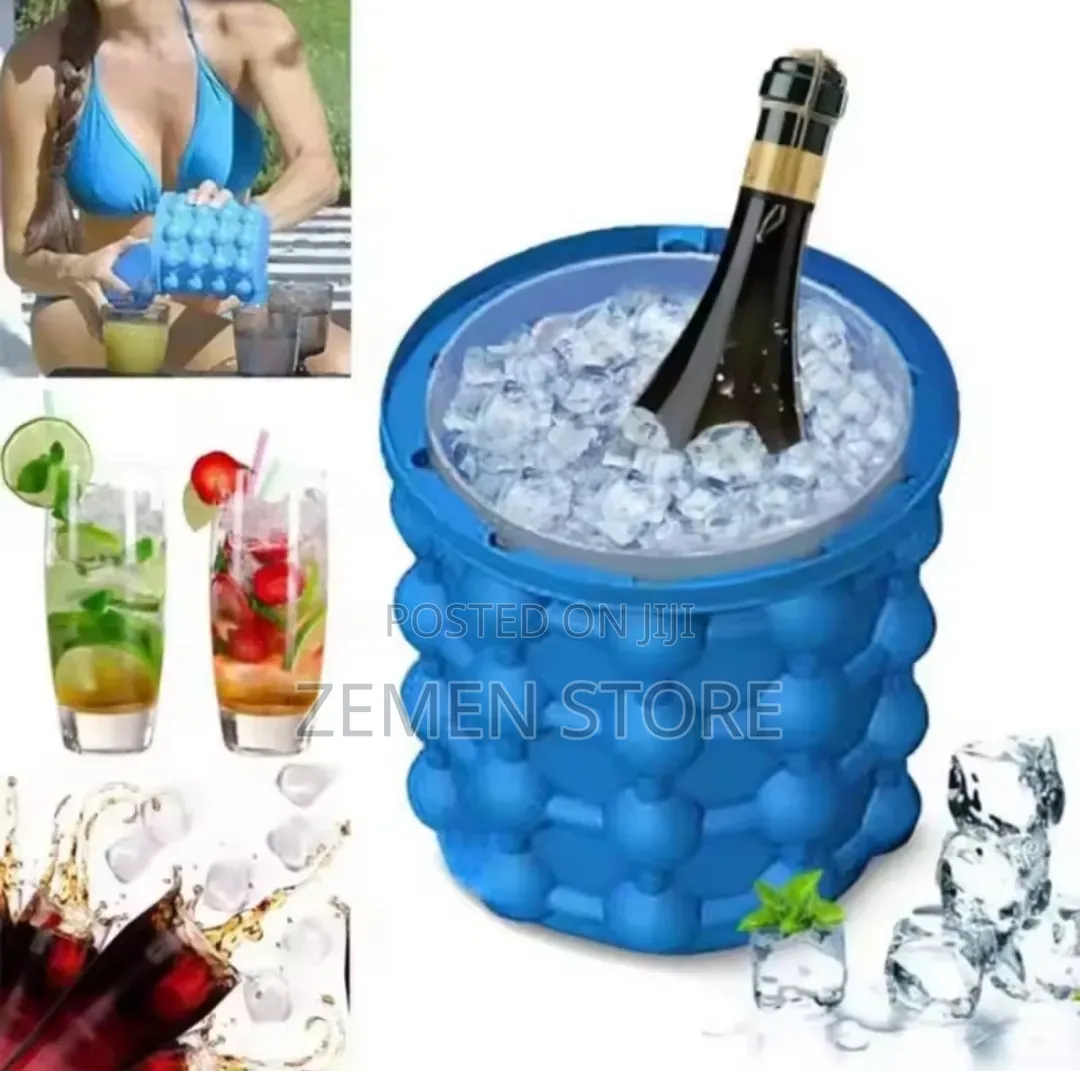 Ice Cube Maker Portable Ice Bucket