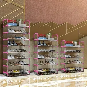 ኳሊቲ ባለ ስድስት ደረጃ 6 Layer Stainless Steel Shoes Rack/ Free Delivery