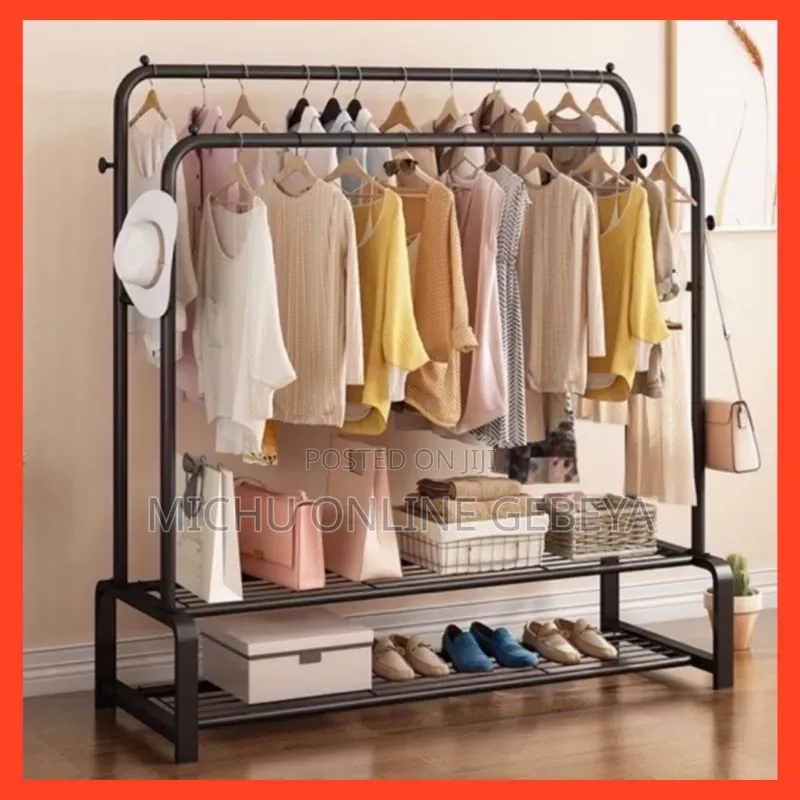 New Simple Floor Clothes Rack/ Free Delivery