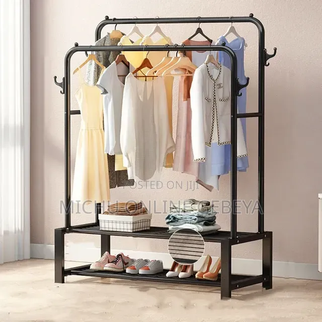 New Simple Floor Clothes Rack/ Free Delivery