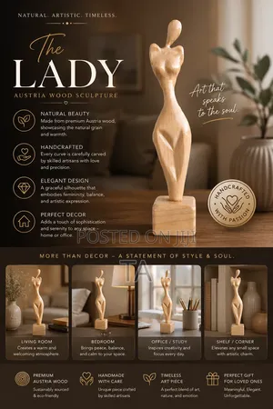 The Lady Sculpture Timeless• Artisan Crafted • a Statement of Grace