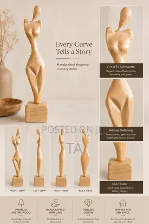 The Lady Sculpture Timeless• Artisan Crafted • a Statement of Grace