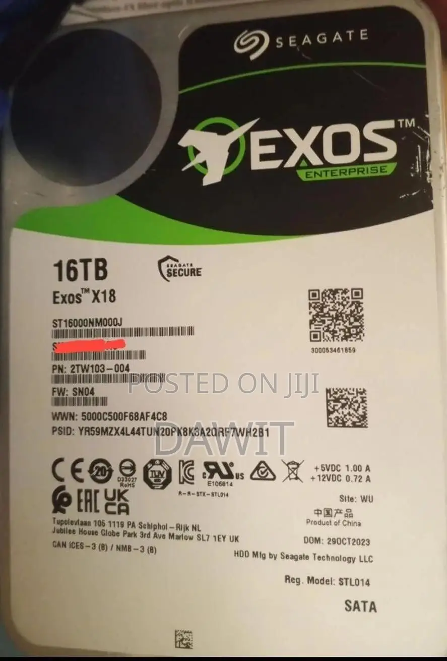 16 Tb Hard Disk Drive (Hdd)