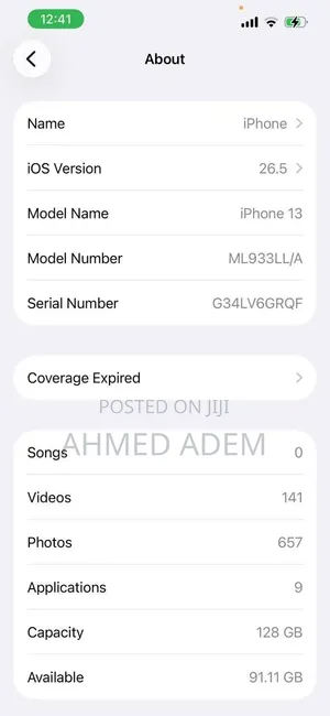 New Apple iPhone 13 128 GB Black