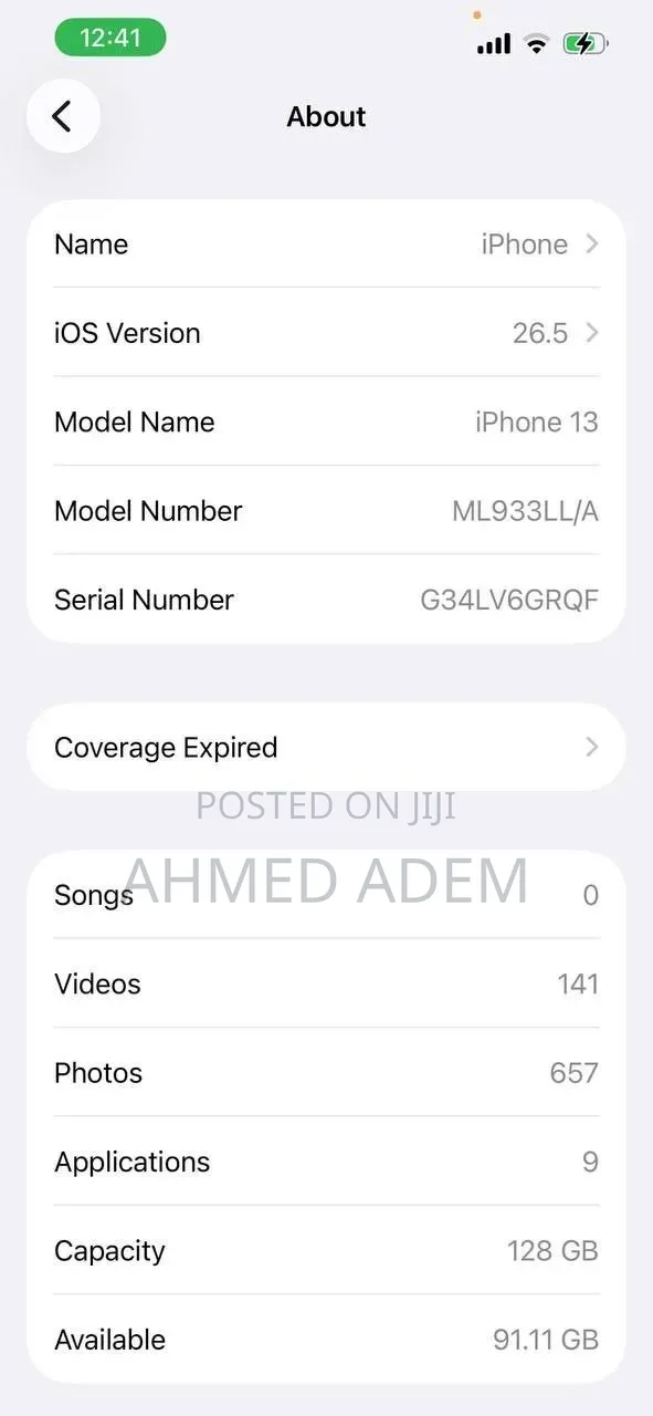 New Apple iPhone 13 128 GB Black