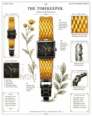 LV WATCH Is a Traditional Watch With Moving Hands (Analog)