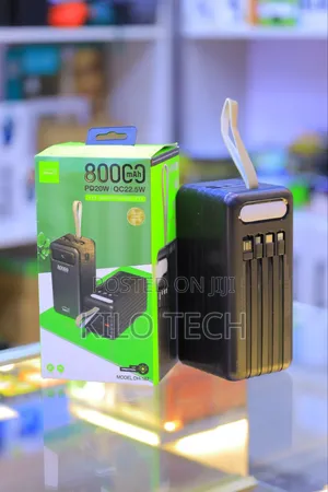 ​ Massive 80,000mAh Fast-Charging Power Bank (PD 20W / QC 22.5W)