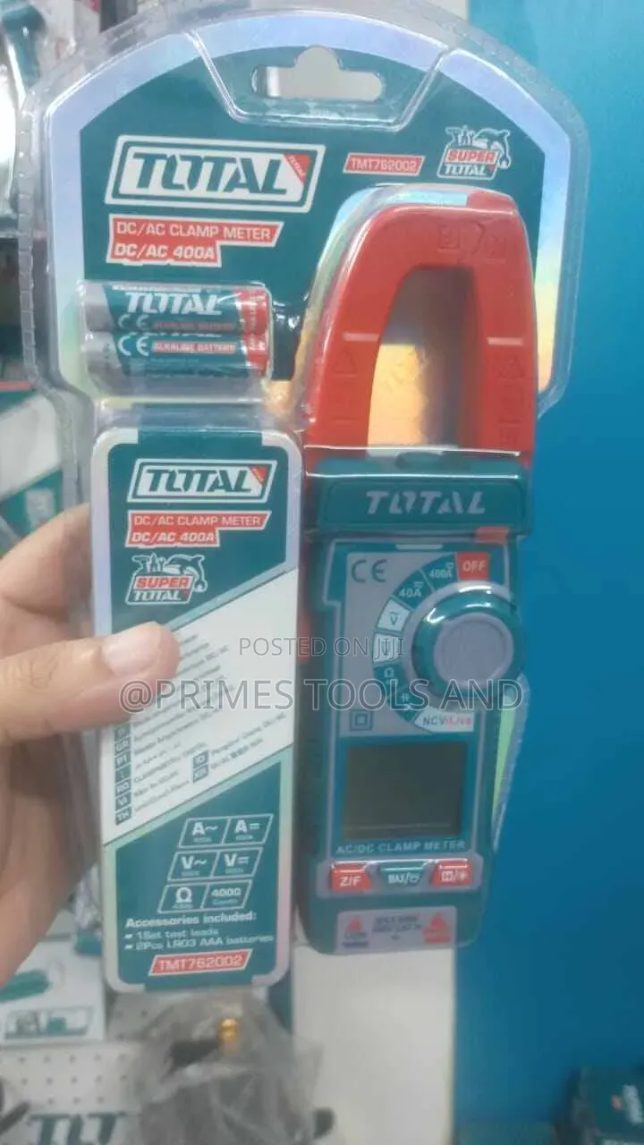 TOTAL Digital Clamp Meter Professional AC/DC