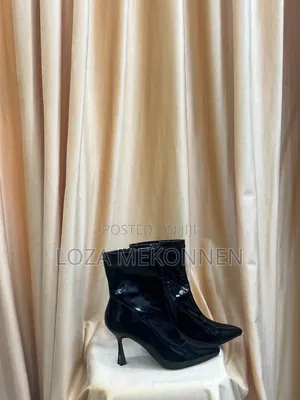 Women's Glossy High Heel Ankle Boots.
