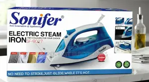 Sonifer Electric Garment Steam Iron – 2000W Non-Stick Soleplate