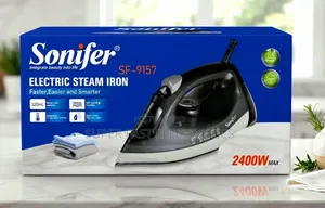 Sonifer Electric Steam Iron – 2400W Non-Stick Soleplate