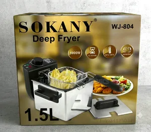SOKANY Deep Fryer. Featuring a 1.5-Liter Oil Capacity and a 1000W