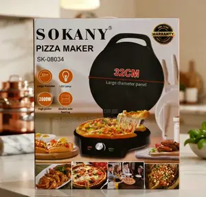 SOKANY Pizza Maker – 2000W Electric Pizza Maker, 32cm Double-Sided
