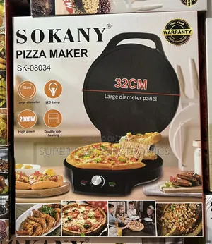 SOKANY Pizza Maker – 2000W Electric Pizza Maker, 32cm Double-Sided
