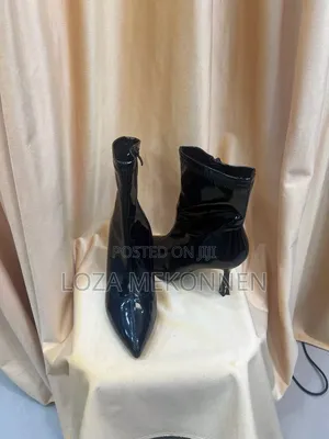 Women's Glossy High Heel Ankle Boots.