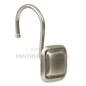 Modern Decor 12 Pack Shower Hooks Sqaured - SATIN NICKEL