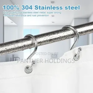 Shower Curtain Hooks Set of 11 , Chrome