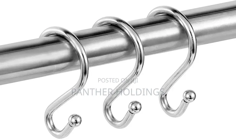 Shower Curtain Hooks Set of 11 , Chrome