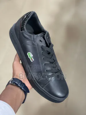 Lacoste Low-Top Sleek in Triple Black Colorway