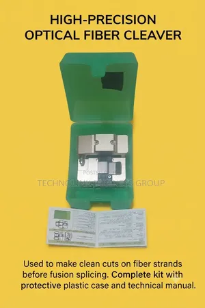 High-Precision Optical Fiber Cleaver - Complete Kit With Case Manual