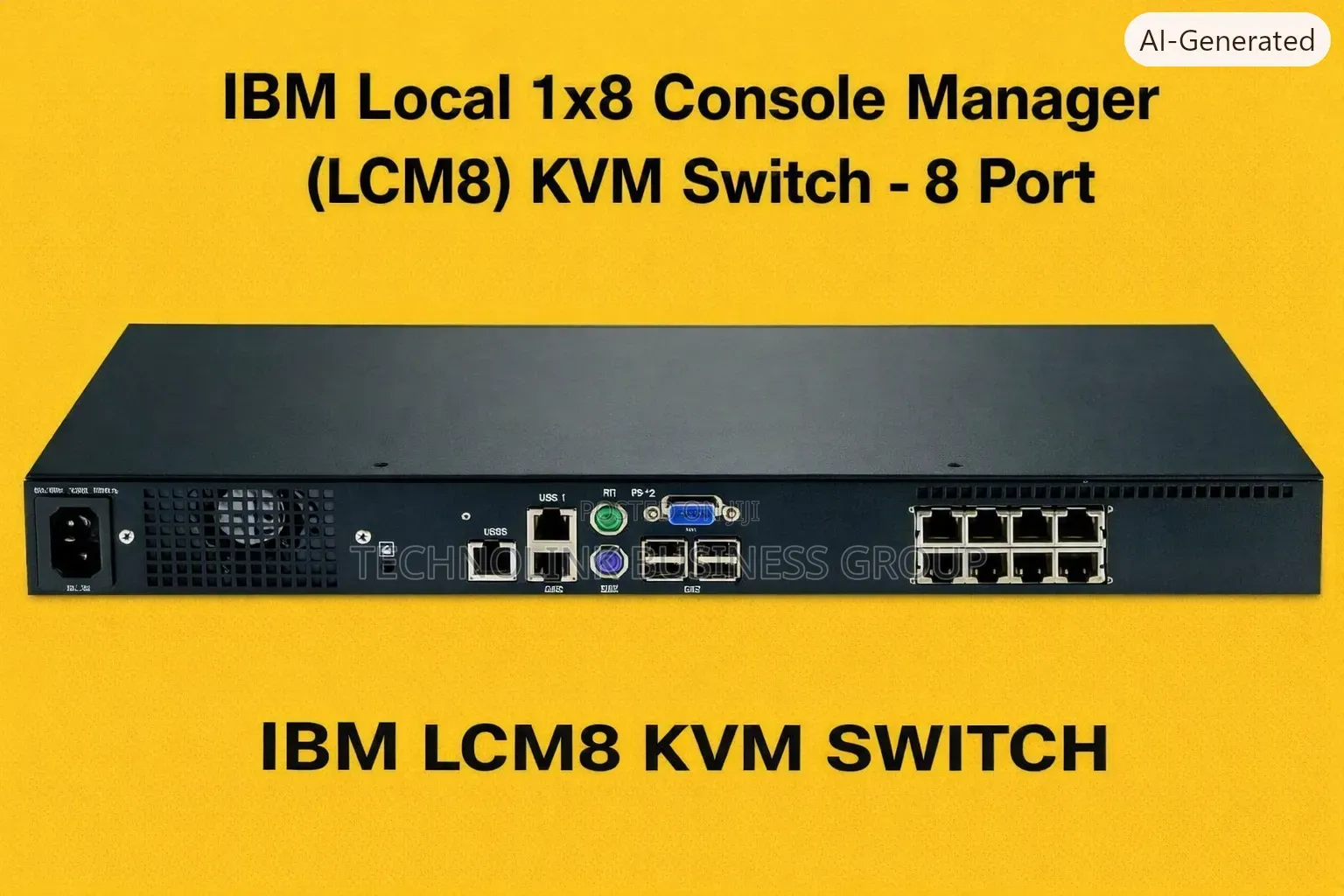 IBM Local 1x8 Console Manager (LCM8) KVM Switch - 8 Port