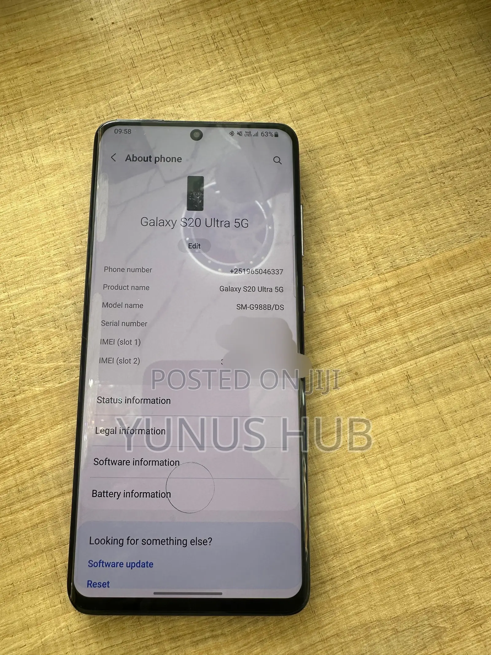 Samsung Galaxy S20 Ultra 5G 128 GB Black