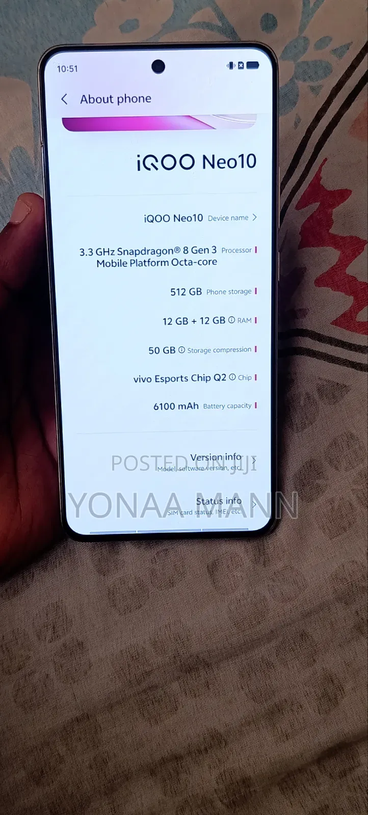 Vivo iQOO Neo10 512 GB White