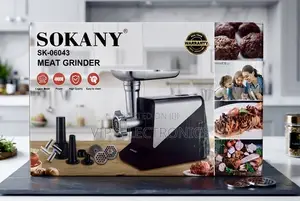 SOKANY Electric Meat Grinder With Sausage Kibbe Attachments 4000sw