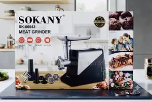 SOKANY Electric Meat Grinder With Sausage Kibbe Attachments 4000sw