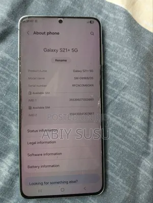 New Samsung Galaxy S21+ 5G 256 GB Gray
