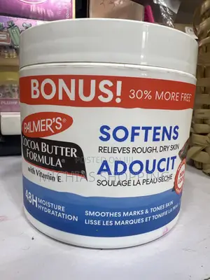Softens Relies Rough , Dry Skin Palmers Cocoa Butter Formula vitamineE