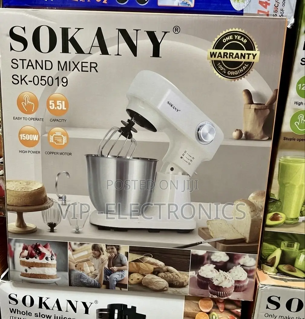 SOKANY Stand Mixer Is Powered by a 1500W High-Performance Motor
