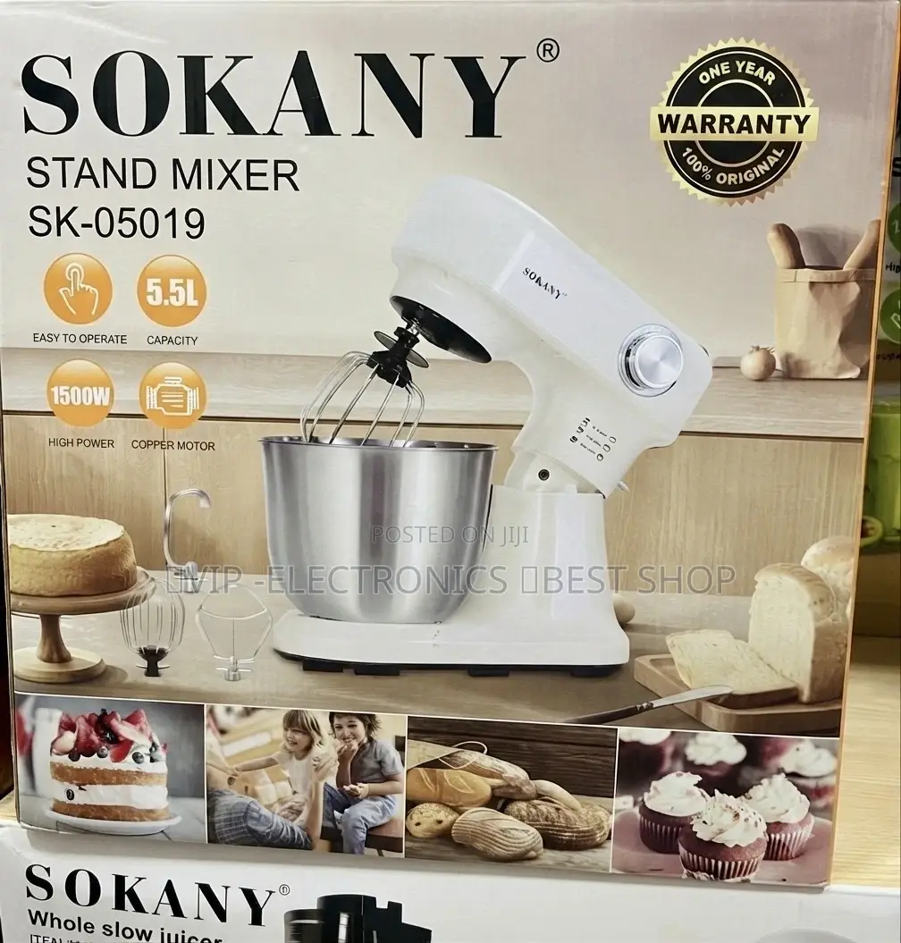 SOKANY Stand Mixer Is Powered by a 1500W High-Performance Motor