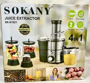 SOKANY Juice Extractor Food Processor 4-in-1 Multi-Function– 1200W