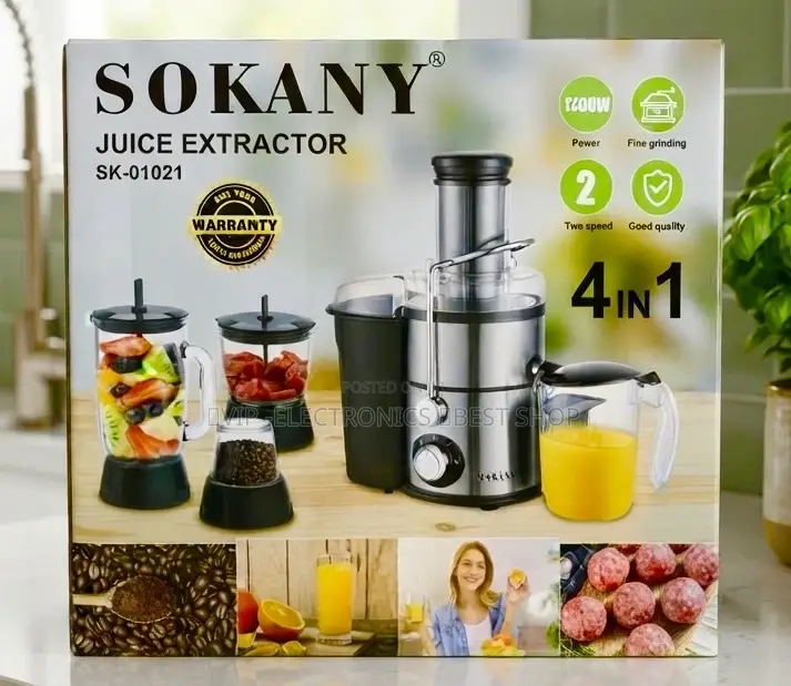 Sokany Juicers 4-in-1 Multi-Functional Kitc Appliance 1200W Motor
