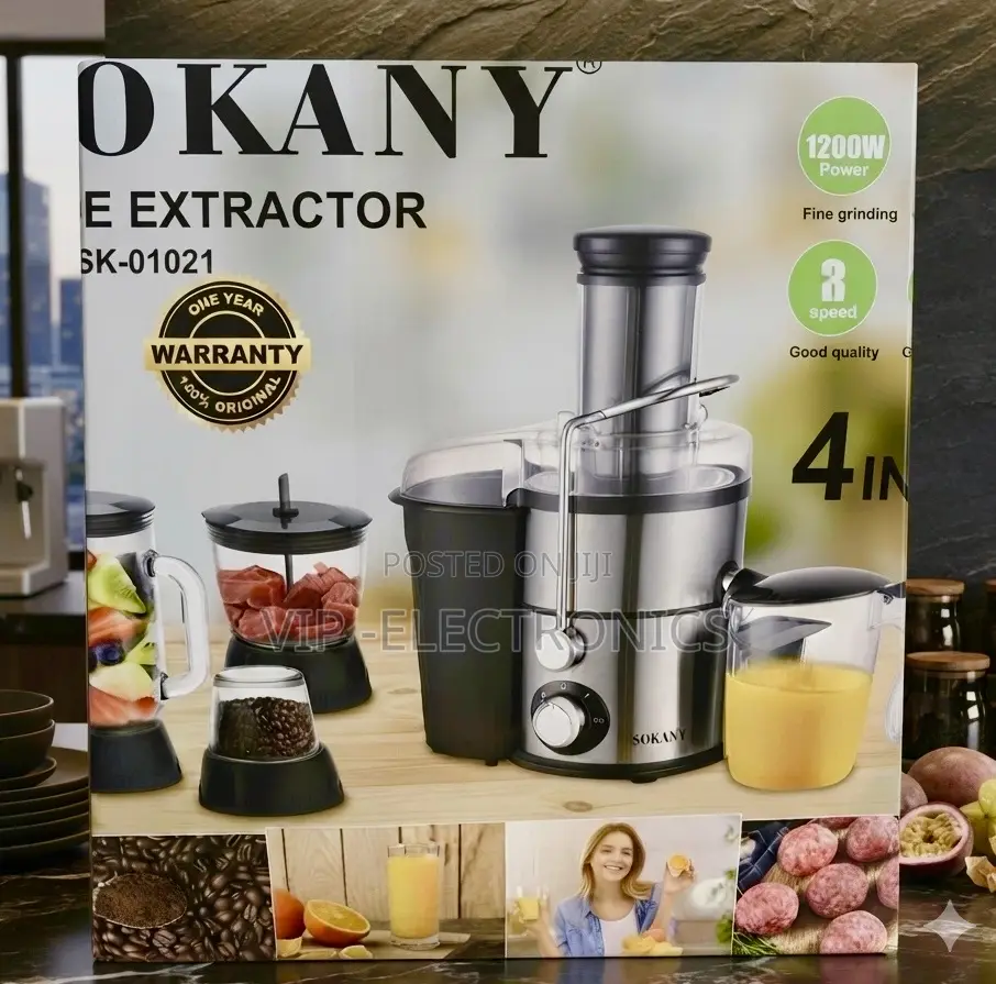 Sokany Juicers 4-in-1 Multi-Functional Kitc Appliance 1200W Motor