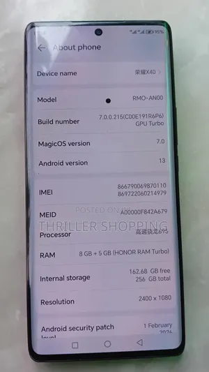 Honor X40 256 GB Black